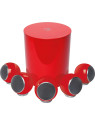 Pack Enceintes 5.1 ELIPSON PLANET M Rouge Laqué