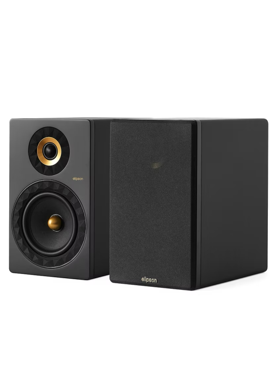 Enceinte Bibliothèque ELIPSON PRESTIGE FACET II 8B NOIR MAT GOLD (la paire)