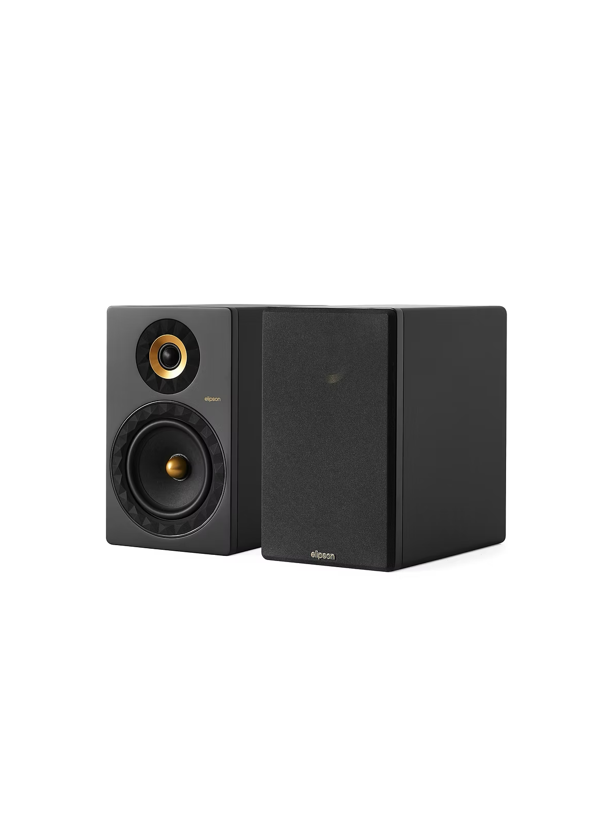 Enceinte Bibliothèque ELIPSON PRESTIGE FACET II 8B NOIR MAT GOLD (la paire)