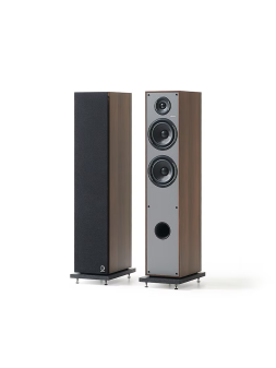 Enceinte Colonne HORUS 11F Noyer Gris (la paire)