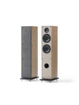 Enceinte Colonne HORUS 11F Bois Clair / beige (la paire)