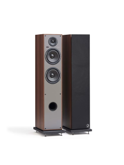 Enceinte Colonne Active HORUS 11F BT Bluetooth Noyer Gris
(la paire)