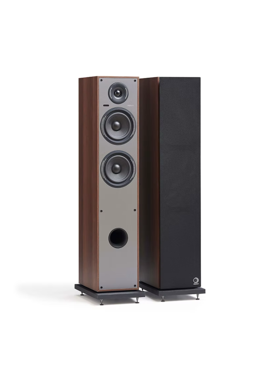 Enceinte Colonne Active HORUS 11F BT Bluetooth Noyer Gris
(la paire)