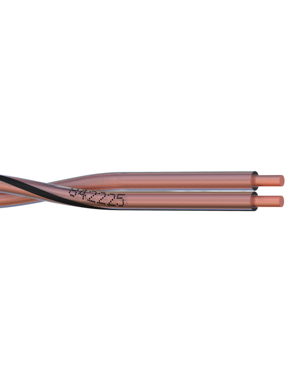 Cable HP Hifi Transparent 2X2.5 mm² OFC