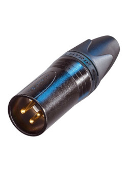 Fiche XLR 3 points mâle droite NEUTRIK NC3MXX

Contacts Or