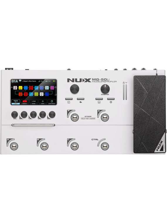 Nux - Multi-effets / modéliseur guitare et basse, White