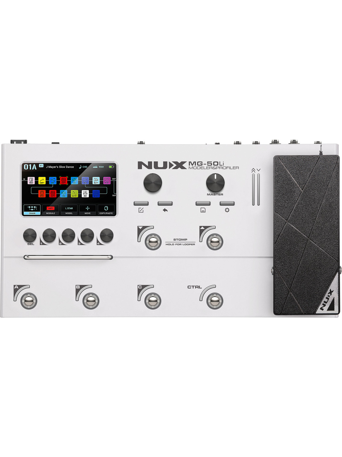 Nux - Multi-effets / modéliseur guitare et basse, White