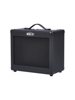 Combo Guitare EKO - G-BS15
Black Stealth 2 canaux + FX loop + Reverb - HP 10" - 25W